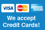 we accept credit cards